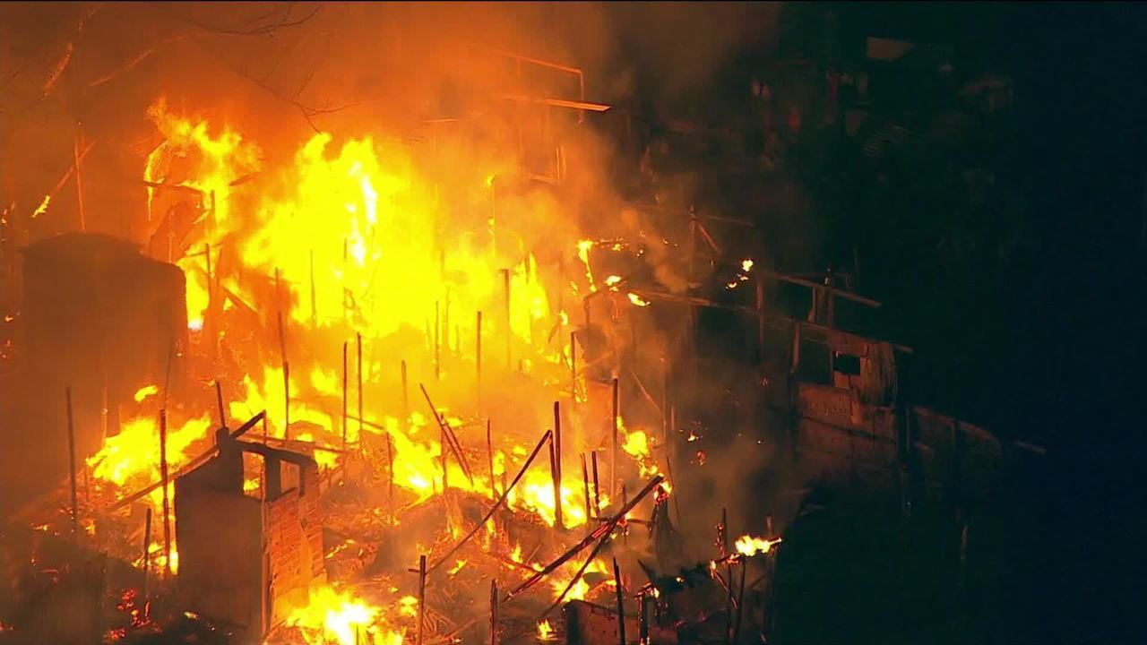 Incêndio em obras