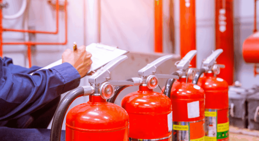 principais equipamentos de combate a incêndio