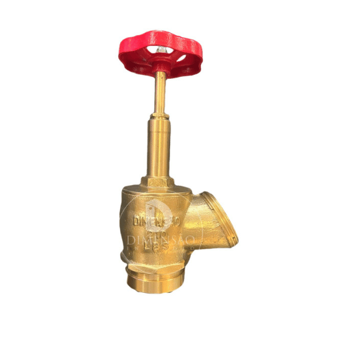 VALVULA GLOBO ANGULAR GROOVED 73/76MM PN 16 COMERCIAL 21/2" 45° LATÃO