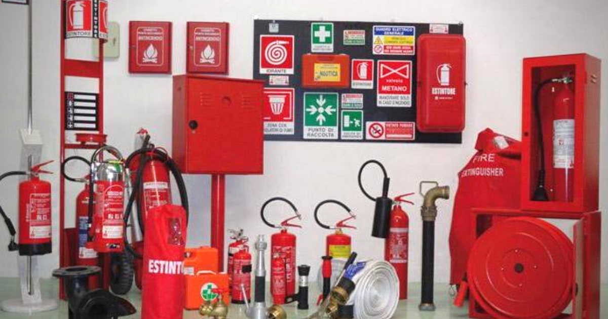 instalação de equipamentos contra incêndio