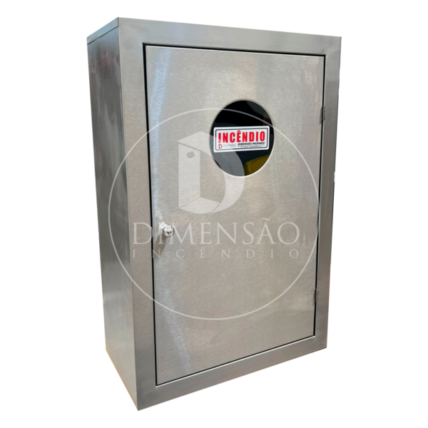 ABRIGO INOX 304 ESCOVADO 90x60x30 SOBREPOR