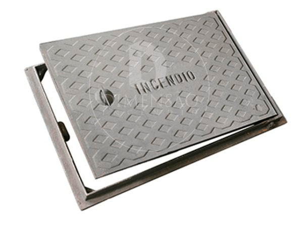 TAMPA DE FERRO FUNDIDO 60x40 CM