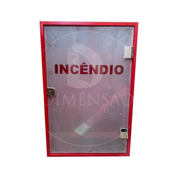 ABRIGO 90X60X18 COM PORTA DE VIDRO JATEADO