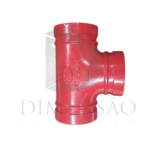 TEE 2.1/2" RANHURADA 73/76 mm