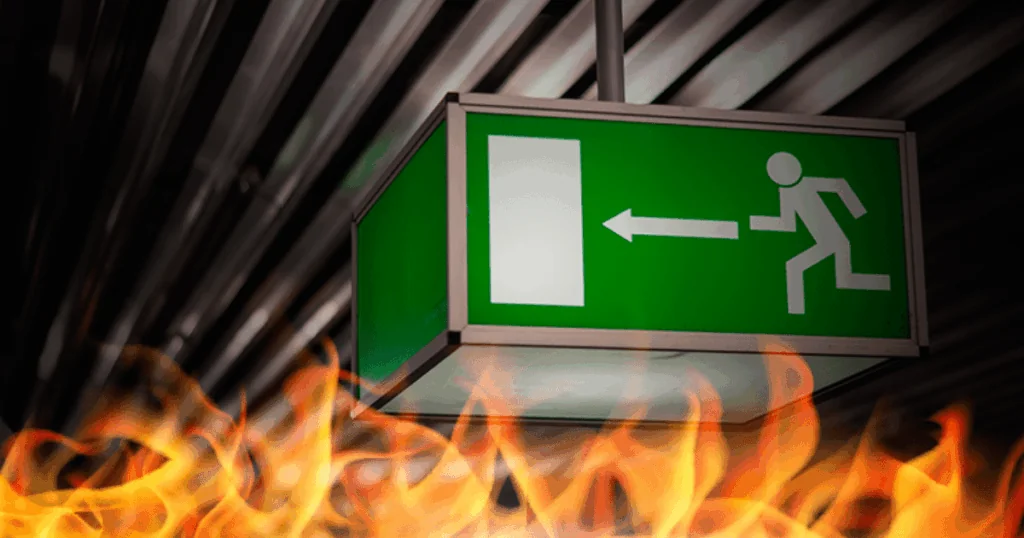 emergência de incêndio