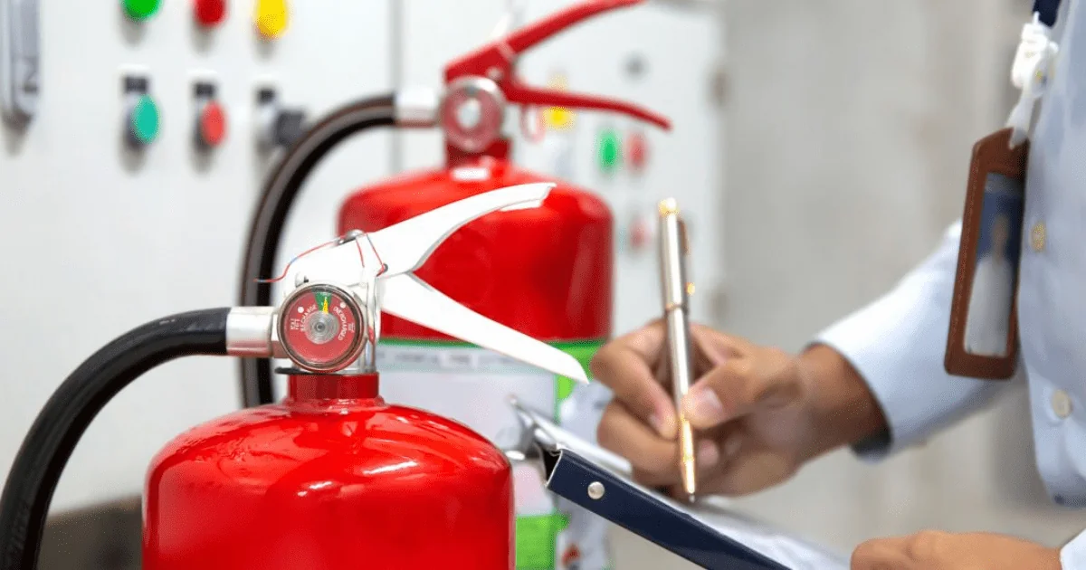 Manutenção de equipamentos contra incêndio
