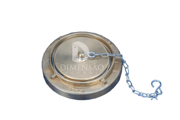 TAMPÃO STORZ 2.1/2” E.R. COM CORRENTE