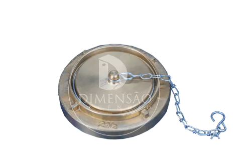 TAMPÃO STORZ 1.1/2” E.R. COM CORRENTE