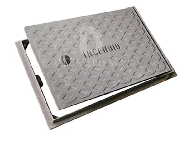 TAMPA DE FERRO FUNDIDO 60x40 CM