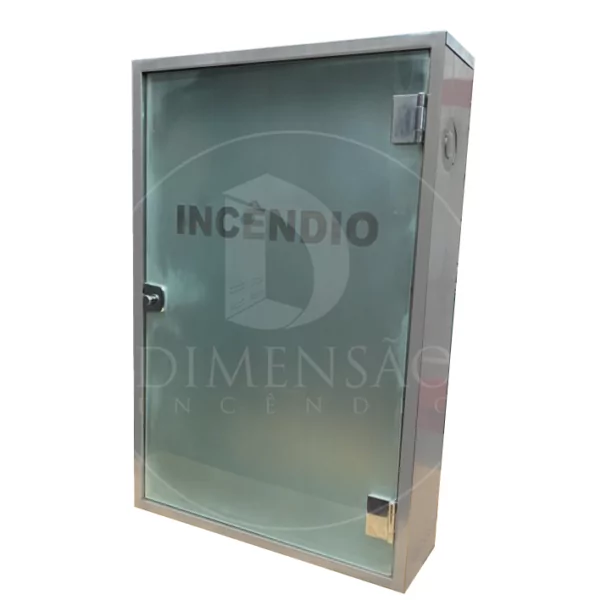 ABRIGO 90X60X18 SOBREPOR INOX VIDRO