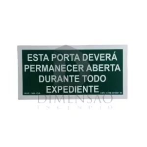 PLACA DE SINALIZAÇÃO M7