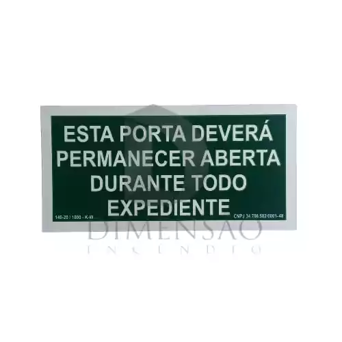 PLACA DE SINALIZAÇÃO M7